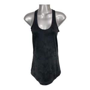 Lululemon Cool Racerback CRB Tank Black Savasana Camo, Size 6